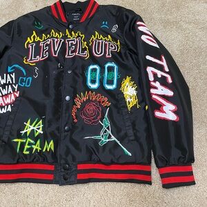 Level up men’s letterman jacket
